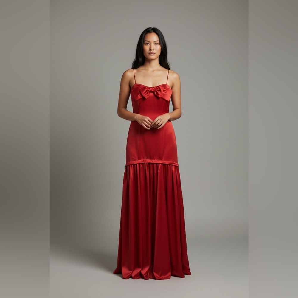 Chic Scarlet Maxi Dress
